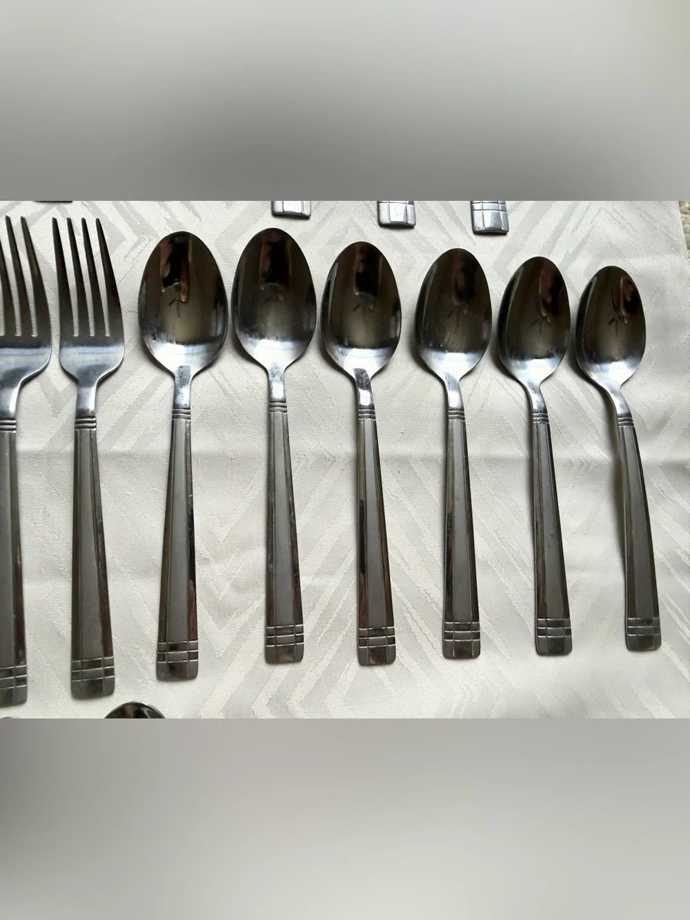 Lot of 43 Cambridge Classic Stainless Steel Flatware Set Forks Knives Spoons